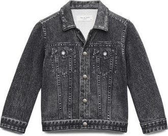 Rag & Bone Kids Mini Miramar Trucker Jacket in Fablk at Nordstrom, Size 3-4Y
