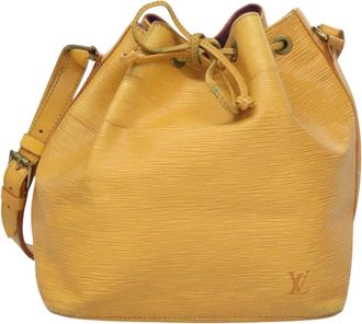 Louis Vuitton Petit Noé Yellow Leather Shoulder Bag (Pre-Owned)