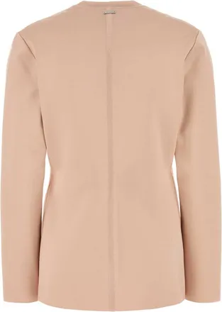 Ferragamo Womens Pink Stretch Viscose Blend Cardigan Ballet Maglieria Sweater