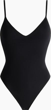 H&M Nahtloser Tangabody mit wattierten Cups - Schwarz