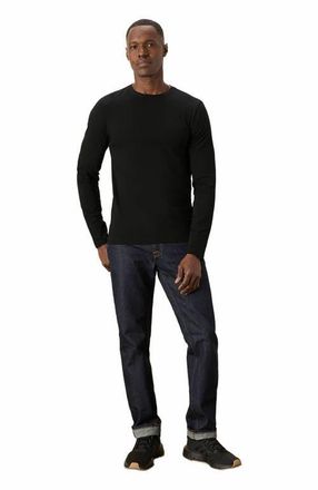 Pact Luxe Stretch Jersey Slim Long Sleeve Tee in Black at Nordstrom, Size Xx-Large