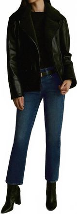 Joe's Lara Mid Rise Cigarette Ankle Jeans In Blue