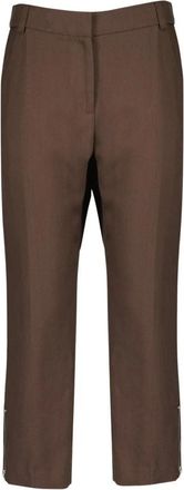 Iro Cropped Broeken - Dames - Vrijetijds broeken - Bruin - S - Katoen - Broeken
