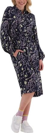 Scotch & Soda Dames Jurken Relaxed Fit Shirt Dress - Dames - Casual kleedjes - Blauw - XS - Kleedjes