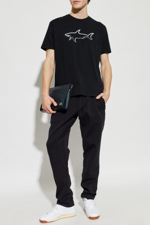 Paul & Shark T-shirt With Logo, Mens, Black