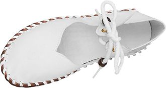 Generic Ladies Flat Shoes Casual Round Toe Pumps Solid Color Stylish Comfortable Lightweight Foldable Wide Fit Lace Up Shoes Outdoor Leisure White