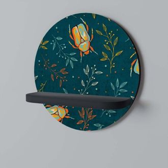 OEM Estante Redondo Negro Insectos De Oto&ntilde;o