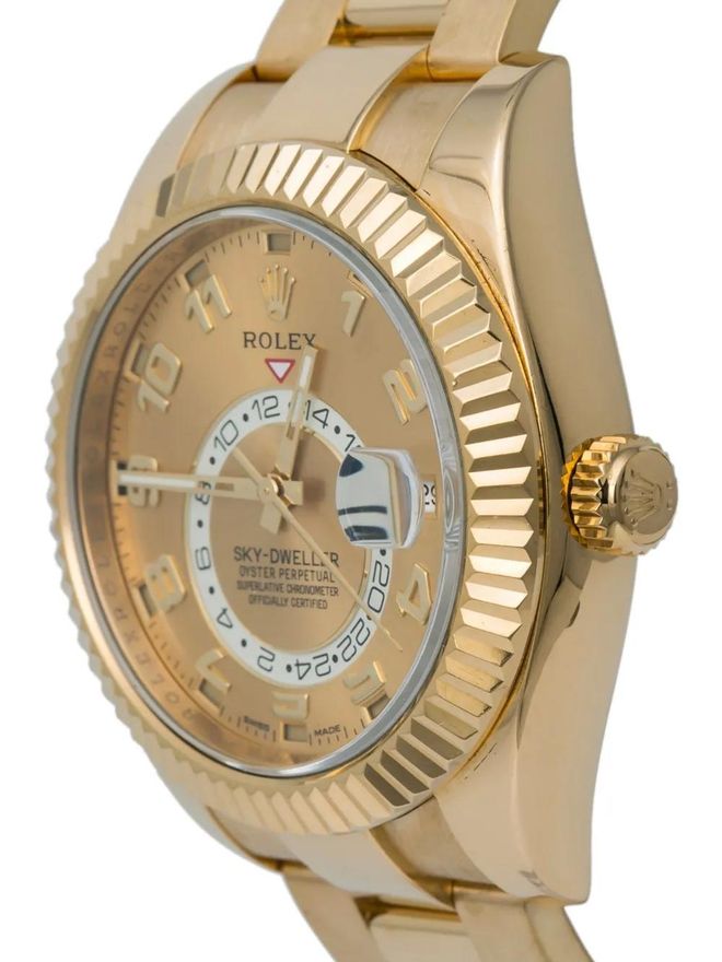Rolex pre-owned Sky-Dweller 42mm Gold from on Stylight