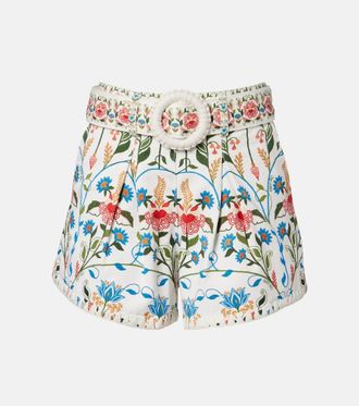 Farm Rio Fraga floral high-rise cotton short