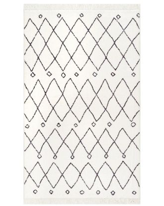 nuLOOM Nuloom Krystal Trellis Tassel Rug