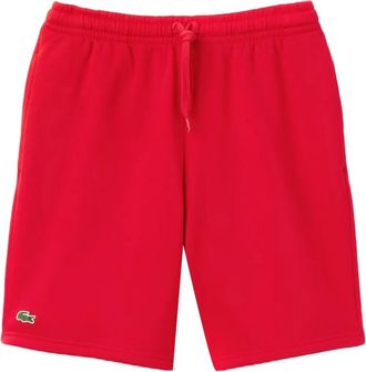 Lacoste fleece Red track shorts
