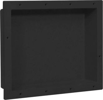 vidaXL Hornacina De Ducha Negro 41x51x10 Cm Vidaxl