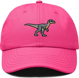 Dalix Velociraptor Dad Cap in Hot Pink at Nordstrom