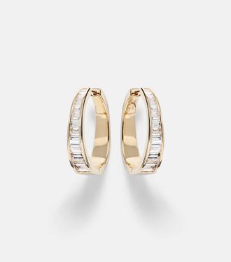 Anita Ko Meryl Classic 18kt gold hoop earrings with diamonds