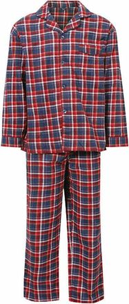 Generic mens Champion Cambridge Cotton Pyjamas nightwear (Red (Checked, L (42-44))