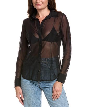 Commando Commando Chic Mesh Button-Down Shirt