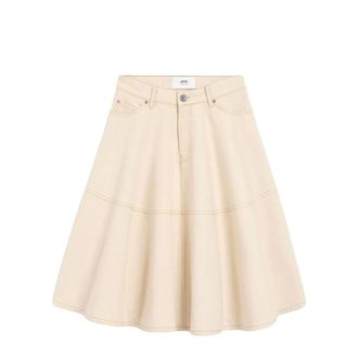 Ami Gonna - female - Ami Paris - Short Skirts - Beige - W27 - Skirts