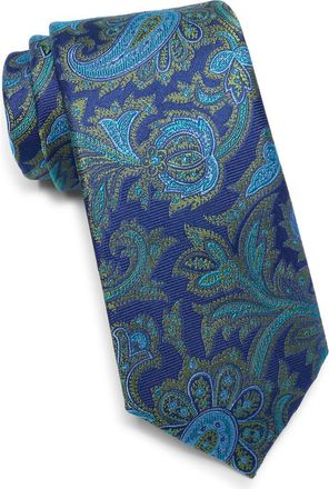 Ted Baker Culpeper Twill Paisley Silk Blend Tie in Green at Nordstrom Rack
