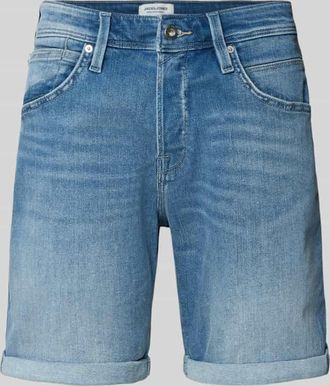 Jack & Jones Jack & Jones Regular Fit Jeansshorts im 5-Pocket-Design Modell RICK in Blau, Größe XXL