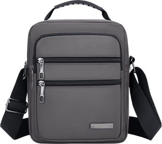 Generic Compatible For Men Simple and Large-capacity Crossbody Bag, Casual Business Oxford Fabric Single-shoulder(White)