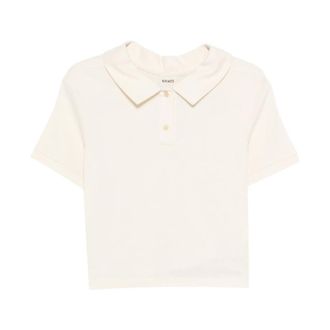 Khaite Tops, Dames, Beige, S, Khaite T-shirts en Polos Beige