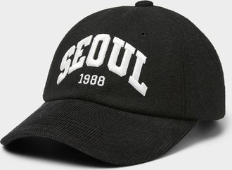 Le 31 Mens Mixed-media varsity cap Imported from Seoul