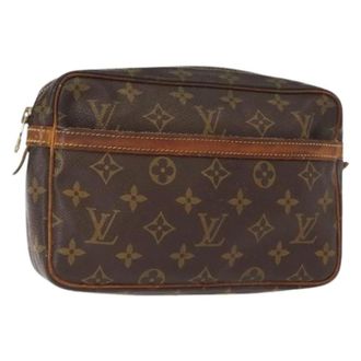 Louis Vuitton Pre-owned Vintage Canvas Clutch - Dames - Pre-owned - Bruin - Maat: ONE Size