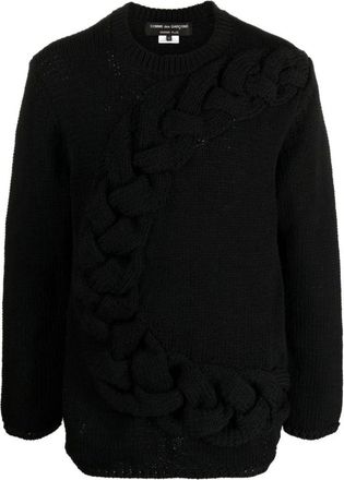 Issey Miyake Jersey de punto trenzado - Knitwear - Hombre - Negro - M