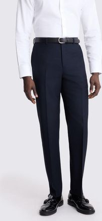 Moss Regular Fit Navy Twill Trousers