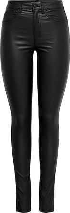 Only Skinny Trousers, female, Black, Size: M L30 Black Royal High Waist Skirt Rock Pants