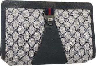 Gucci Pre-owned Clutches, female, Blue, Size: ONE SIZE Pre-owned Clutch