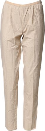Ql2 Quelledue Cotton High Waist Straight Chino Trouser Womens Pants (Pre-Owned)