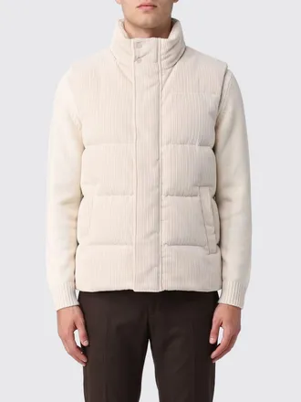 Herno Gilet imbottito in velluto trapuntato con collo alto
