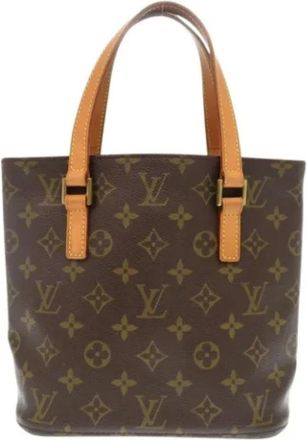 Louis Vuitton Tweedehands Canvas handtassen - Dames - Vintage Handtas - Bruin - ONE Size - Vintage