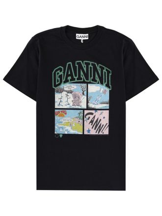 Ganni T Shirt With Print