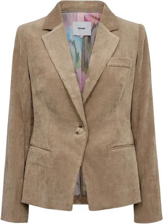 N&uuml;mph Blazers - Dames - Jassen - Beige - Maat: XL