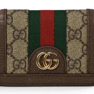 Gucci Ophidia Beige Brown Gg Supreme Wallet (Bi-Fold) (Pre-Owned)