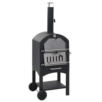 vidaXL Horno De Pizza Exterior Carb&oacute;n De Arcilla Refractaria Vidaxl