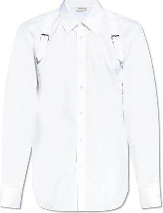 Alexander McQueen Katoenen overhemd - Heren - Zakelijke Overhemden - Wit - M - Katoen - Overhemden