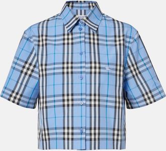 Burberry Burberry Check cotton poplin shirt