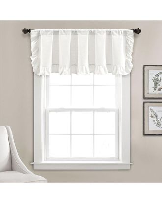 Lush Décor Lush Decor Linen Ruffle Valance