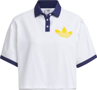 adidas (WMNS) adidas originals Varct Polo Shirt White Navy IU4768