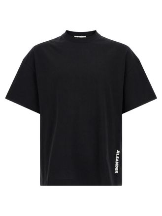 Jil Sander Black Logo Crew Neck T-Shirt
