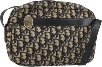 Dior Pre-owned Cross Body Bags, female, Multicolor, Size: ONE SIZE Pre-owned Vintage Trotter Canvas Shoulder Bag