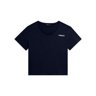 Freddy T-shirt Manica Corta Cropped con piccolo Logo FREDDY