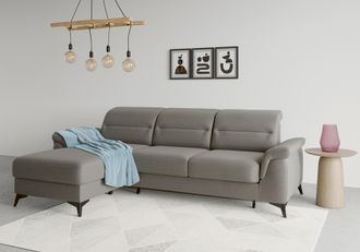 Sit&more Ecksofa &raquo;Sinatra L-Form&laquo; mit Recamiere, optional mit Kopfteilverstellung und Armteilfunktion
