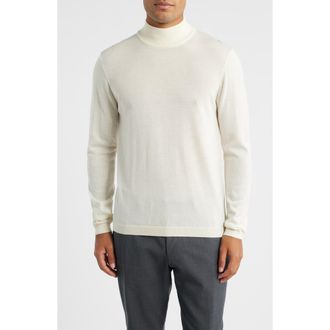 Jack Victor Mock Neck Wool & Silk Sweater in Ecru at Nordstrom Rack, Size Xx-Large