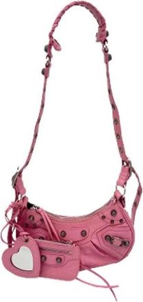 Balenciaga Pre-owned Vintage Schoudertas - Dames - Vintage Schoudertas - Roze - ONE Size - Leer - Vintage