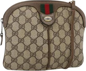Gucci Pre-owned Cross Body Bags, female, Beige, Size: ONE SIZE Pre-owned Vintage Shoulder Bag
