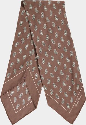 Polo Ralph Lauren Men & apos;s Pine-Motif Silk Neckerchief